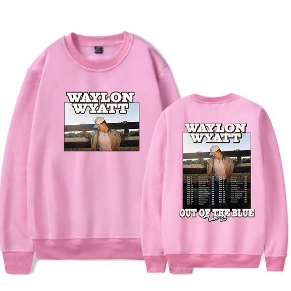 Waylon Wyatt Merch Out Of The Blue Tour Long Sleeve Crewneck Sweatshirt For Men/Women Unsiex Streetwear