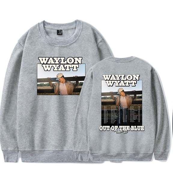Waylon Wyatt Merch Out Of The Blue Tour Long Sleeve Crewneck Sweatshirt For Men/Women Unsiex Streetwear