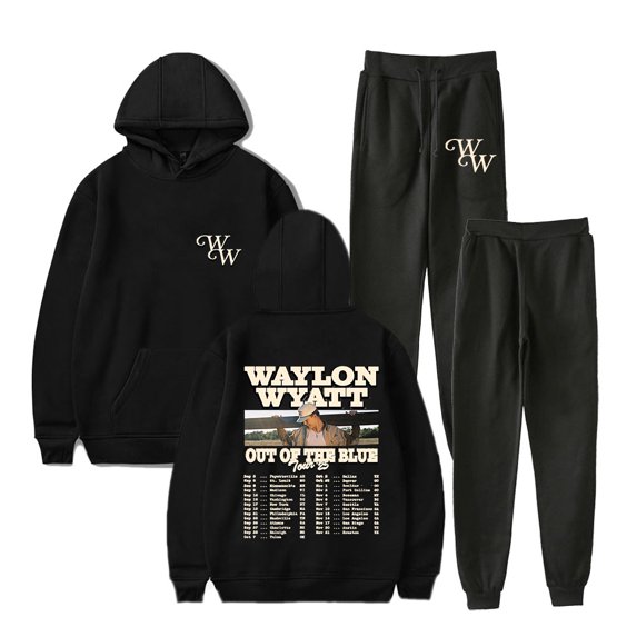 Waylon Wyatt Out Of The Blue Tour Dates Hoodies Jogger Pants Women Men Fashion Streetwear Set