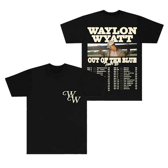 Waylon Wyatt Out Of The Blue Tour Dates T-Shirts Crewneck Tops Women Men Fashion Short Sleeve Tee