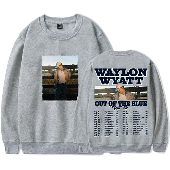 Waylon Wyatt Out Of The Blue Tour Long Sleeve Tee Women Men Fashion Crewneck Sweatshirts