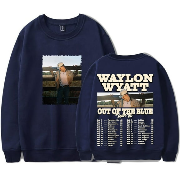 Waylon Wyatt Out Of The Blue Tour Long Sleeve Tee Women Men Fashion Crewneck Sweatshirts