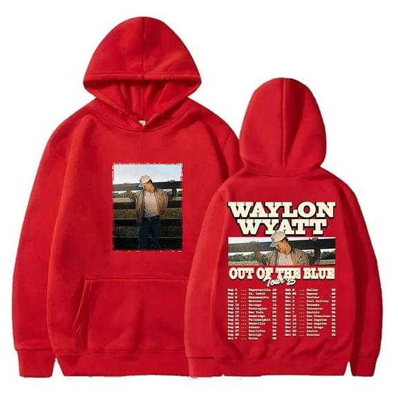 Waylon Wyatt Out Of The Blue Tour Merch Hoodies Streetwear Unisex Fashion Long Sleeve Sweatshirts