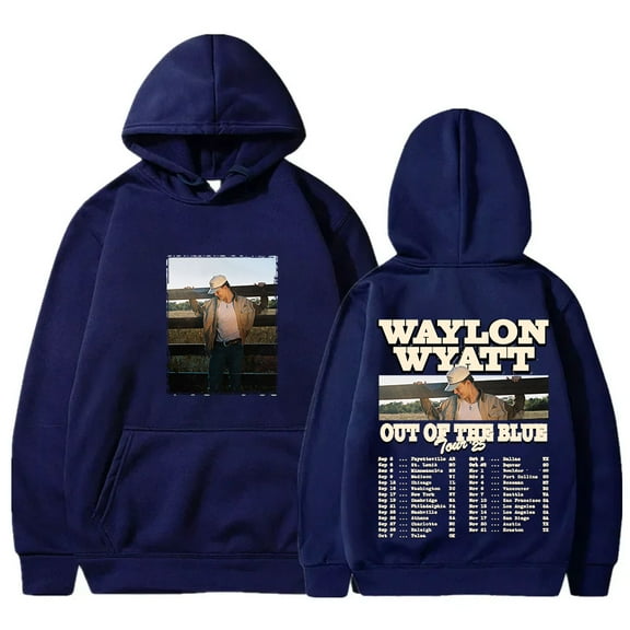 Waylon Wyatt Out Of The Blue Tour Merch Hoodies Streetwear Unisex Fashion Long Sleeve Sweatshirts