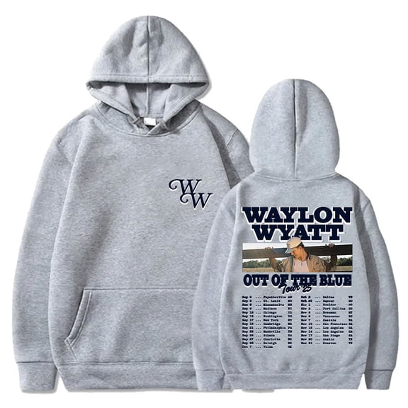 Waylon Wyatt "Out Of The Blue Tour" Merch Unisex Fleece Lined Long Sleeve Pullover Hoodie