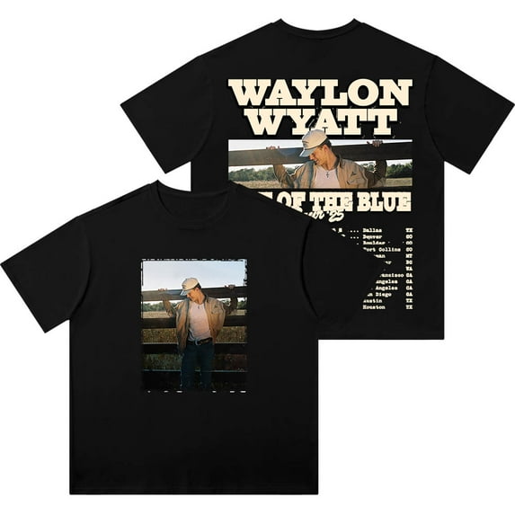 Waylon Wyatt Out Of The Blue Tour Merch Wash T-Shirts Women Men Cotton Crewneck Short Sleeve Tee