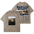 thumbnail image 1 of Waylon Wyatt Out Of The Blue Tour Merch Wash T-Shirts Women Men Cotton Crewneck Short Sleeve Tee, 1 of 6