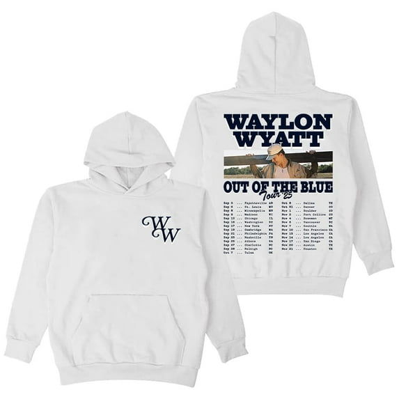 Waylon Wyatt Out of The Blue Tour 2025 Unisex Fashion Long Sleeve Hooded Sweatshirt