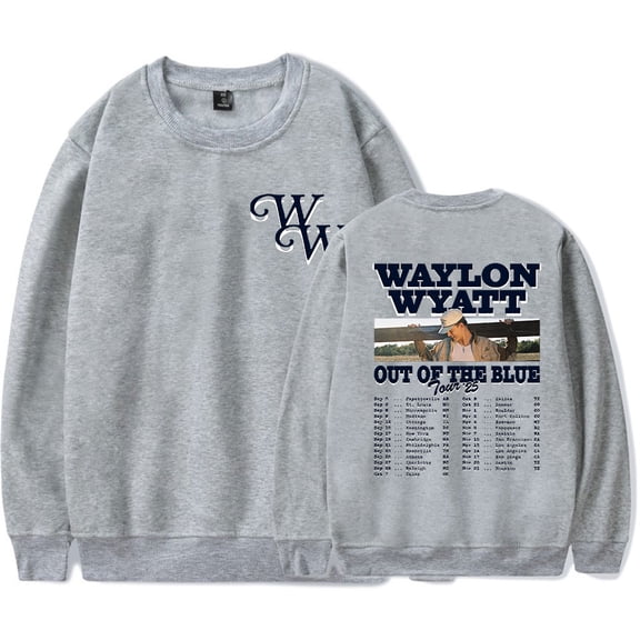 Waylon Wyatt Out of The Blue Tour Men/Women Long Sleeve Crew Neck Sweater Men/Women Longsleeve Sweater