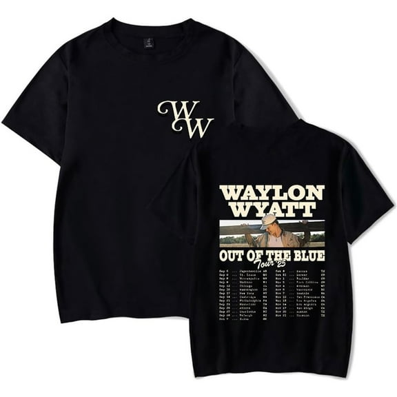 Waylon Wyatt Out of The Blue Tour Merch Short Sleeve T-shirt Unisex Fashion Crew Neck Top