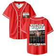 thumbnail image 1 of Waylon Wyatt Out of the Blue Tour 2025 Baseball Jersey Streetwear Summer t shirts, 1 of 2