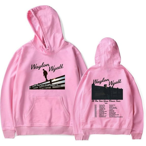 Waylon Wyatt Til The Sun Goes Down 2025 Tour Merch Hoodie Pockets Drawstring Unisex Hooded Sweatshirt Fashion Clothing