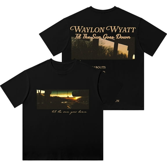 Waylon Wyatt Til The Sun Goes Down Merch Wash T-Shirts Summer Unisex Streetwear Short Sleeve Tee