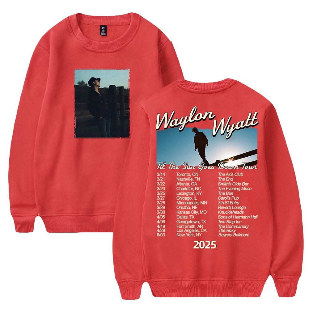 Waylon Wyatt Til The Sun Goes Down Tour 2025 Crewneck