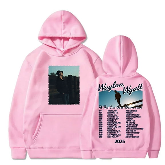 Waylon Wyatt Til The Sun Goes Down Tour 2025 Merch Hoodies Cosplay Unisex Fashion Hooded Sweatshirts