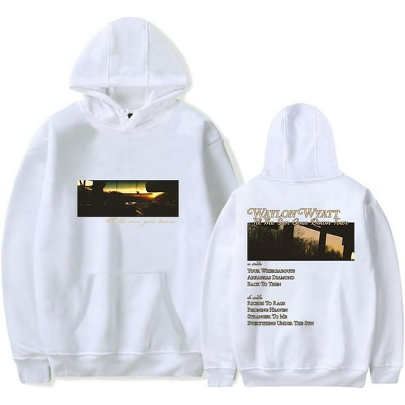 Waylon Wyatt Til The Sun Goes Down Tracklist Merch Hoodie Pockets Drawstring Unisex Hooded Sweatshirt Fashion Clothing