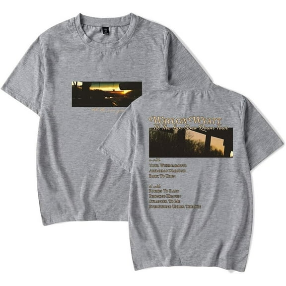 Waylon Wyatt Til The Sun Goes Down Tracklist Merch Short Sleeve T-shirt Unisex Fashion Crew Neck Top