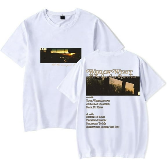 Waylon Wyatt Til The Sun Goes Down Tracklist Merch Short Sleeve T-shirt Unisex Fashion Crew Neck Top