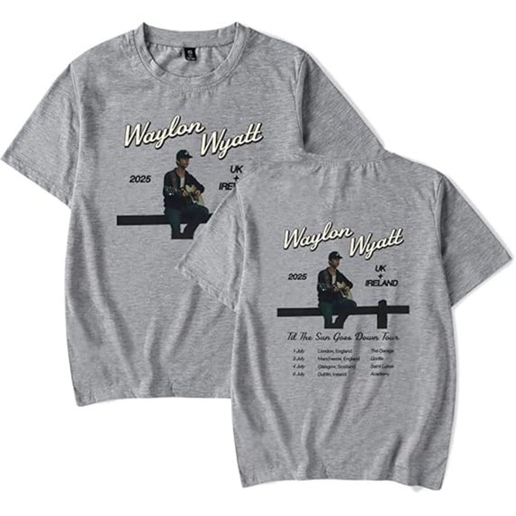 Waylon Wyatt Til The Sun Goes Down Unisex Short Sleeve T-Shirt – Trendy Streetwear for Women Men