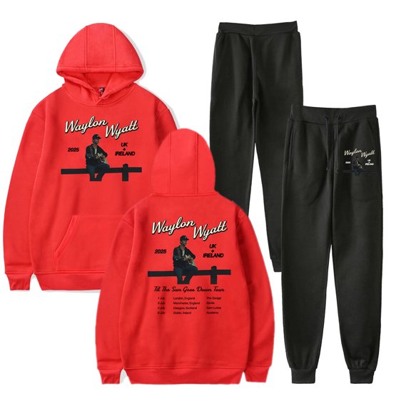 Waylon Wyatt Tour 2025 Hoodie Pants Sets Merch Men/Women Sweatshirt Pants Two Piece Set Streetwear