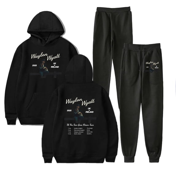 Waylon Wyatt Tour 2025 Hoodie Pants Sets Merch Men/Women Sweatshirt Pants Two Piece Set Streetwear