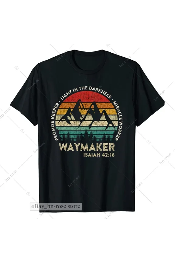 Waymaker Isaiah 42 Christian Faith Miracle Worker T-shirt