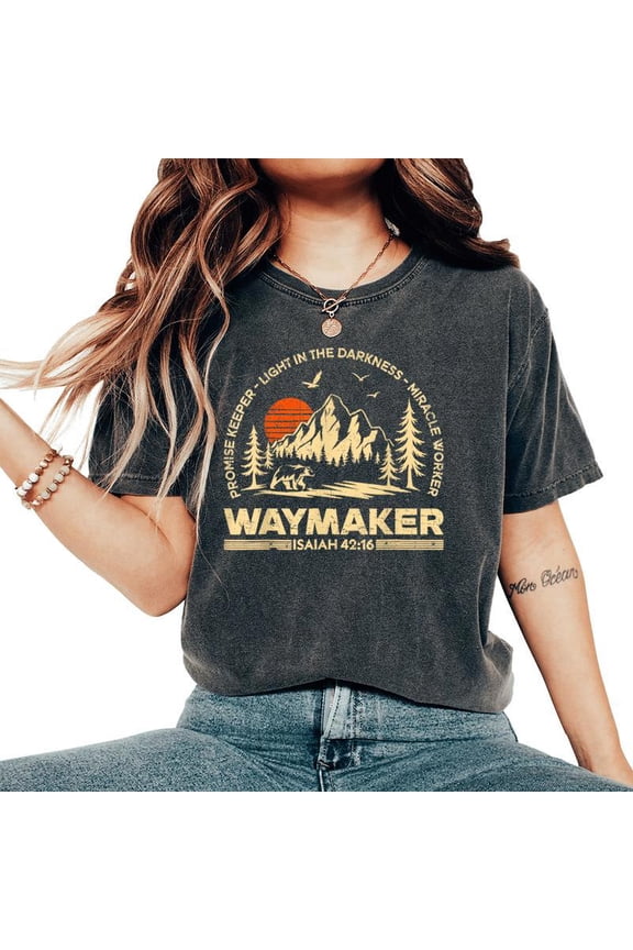 Waymaker Miracle Worker Promise Keeper Christian T-Shirt