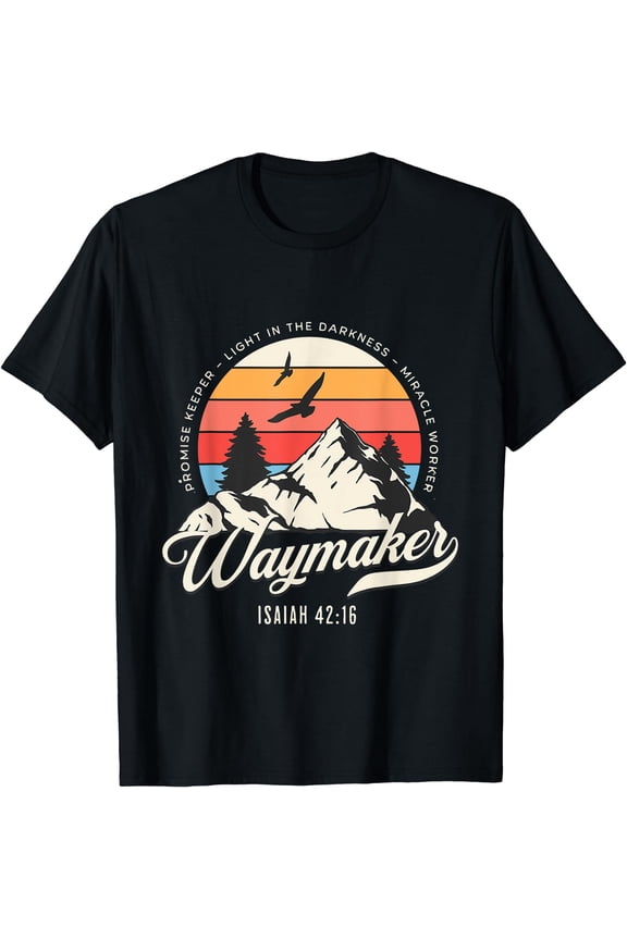 Waymaker Promise Keeper Miracle Worker Christian Bible Verse T-Shirt