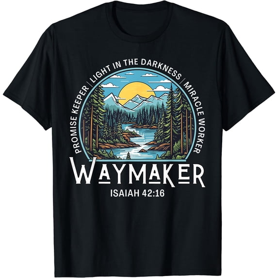 Waymaker Promise Keeper Miracle Worker Christian Bible Verse T-Shirt ...