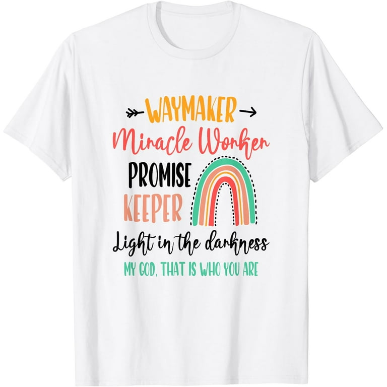 Waymaker Miracle Worker Promise keeper Christian Youth Shirt Waymaker Miracle Worker Promise keeper Christian Youth Shirt