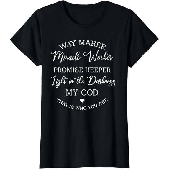 Waymaker Promise Keeper Miracle Worker Christian T-Shirt