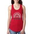 thumbnail image 1 of Waymaker Rainbow Inspirational/Christian Ladies Racerback Tank Top, Red, Large, 1 of 5