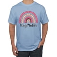 thumbnail image 1 of Waymaker Rainbow Inspirational/Christian Men's Graphic T-Shirt, Light Blue, Medium, 1 of 5