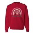 thumbnail image 1 of Waymaker Rainbow Inspirational/Christian Unisex Crewneck Graphic Sweatshirt, Red, 3X-Large, 1 of 5