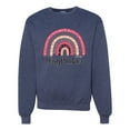 thumbnail image 1 of Waymaker Rainbow Inspirational/Christian Unisex Crewneck Graphic Sweatshirt, Vintage Heather Navy, XX-Large, 1 of 5