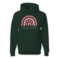 thumbnail image 1 of Waymaker Rainbow Inspirational/Christian Unisex Graphic Hoodie Sweatshirt, Forest Green, Small, 1 of 5