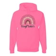 thumbnail image 1 of Waymaker Rainbow Inspirational/Christian Unisex Graphic Hoodie Sweatshirt, Neon Pink, Medium, 1 of 5