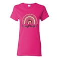 thumbnail image 1 of Waymaker Rainbow Inspirational/Christian Womens Graphic T-Shirt, Fuschia, 3X-Large, 1 of 5