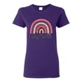 thumbnail image 1 of Waymaker Rainbow Inspirational/Christian Womens Graphic T-Shirt, Purple, X-Large, 1 of 5