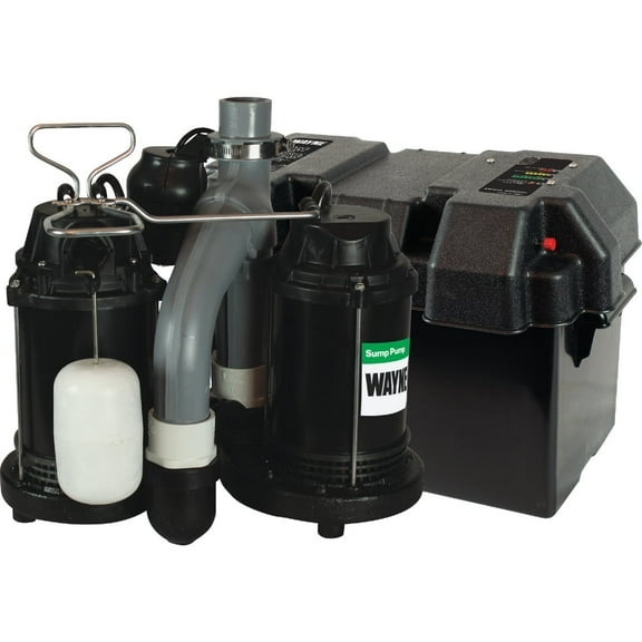 Wayne 1/2 HP Cast Iron Sewage Injector Pump with Vertical Float Switch WCS50V