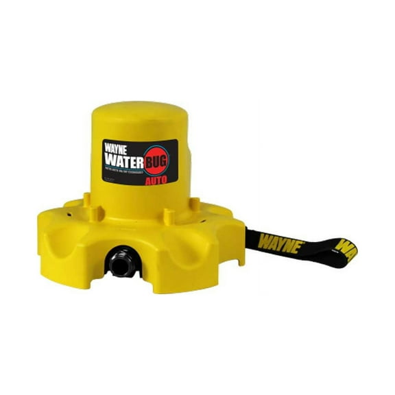 Wayne Bug Auto 1/4 HP 1900 gph Thermoplastic Electronic Switch Bottom AC Submersible Utility Pump