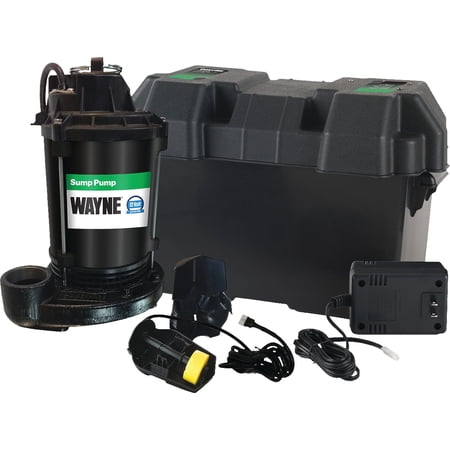 Wayne ESP25 Upgraded 12-Volt Battery Backup System, Black