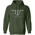 thumbnail image 1 of Wayne Enterprises Hoodie Metallic Silver Print, 1 of 4