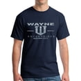 thumbnail image 1 of Wayne Enterprises T-Shirt - Metallic Silver Print Navy (M), 1 of 4