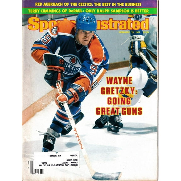 Wayne Gretzky Edmonton Oilers 1982 Sports Illustrated magazine