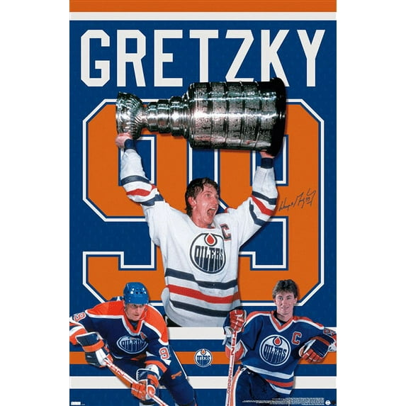 Wayne Gretzky - Jersey Wall Poster, 14.725" x 22.375"