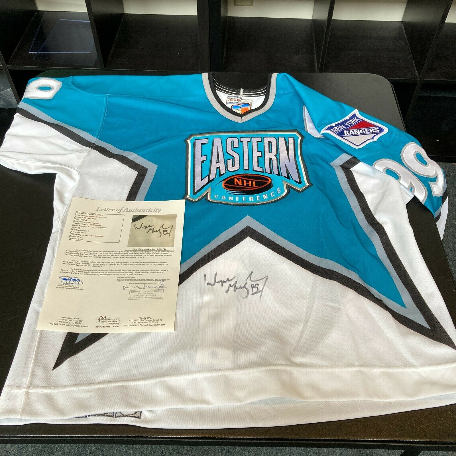 Wayne Gretzky Signed Authentic All Star Game CCM Game Model Jersey JSA