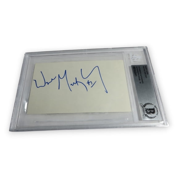 Wayne Gretzky Signed Autographed Index Card Kings Oilers Auto Grade 10 BAS 237