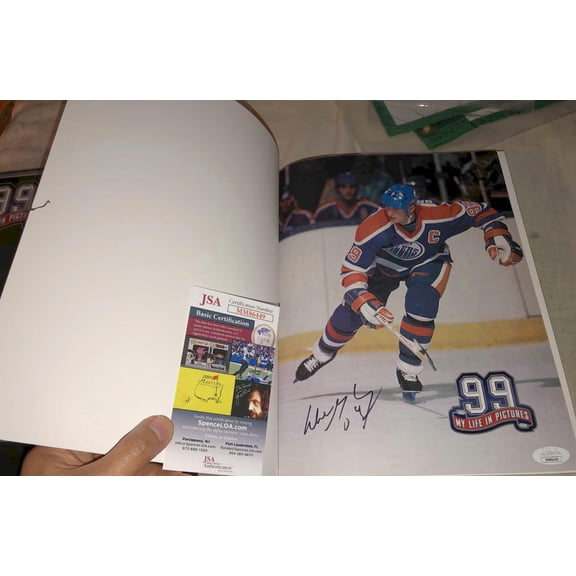 Wayne Gretzky autographed 99 My Life in Pictures book JSA NY Rangers LA Kings Edmonton Oilers