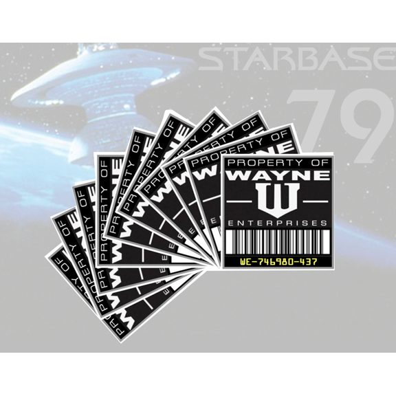 Wayne Industries Asset Tags - Set of 10